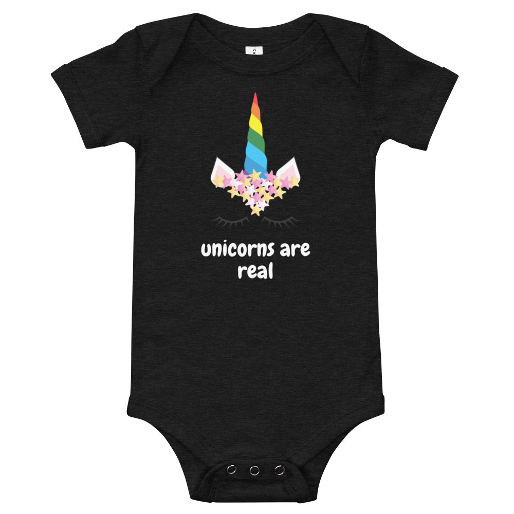 Unicorns Are Real Baby Onesie Bodysuit