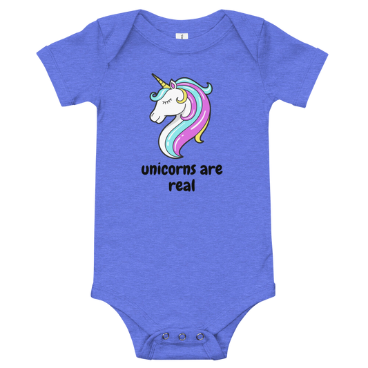 Unicorns are Real Baby Onesie Bodysuit