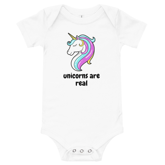 Unicorns are Real Baby Onesie Bodysuit