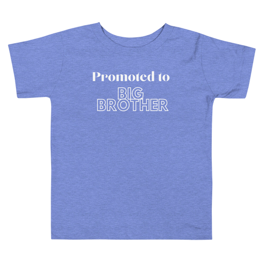 Promoted To Big Brother Toddler Short Sleeve Tee